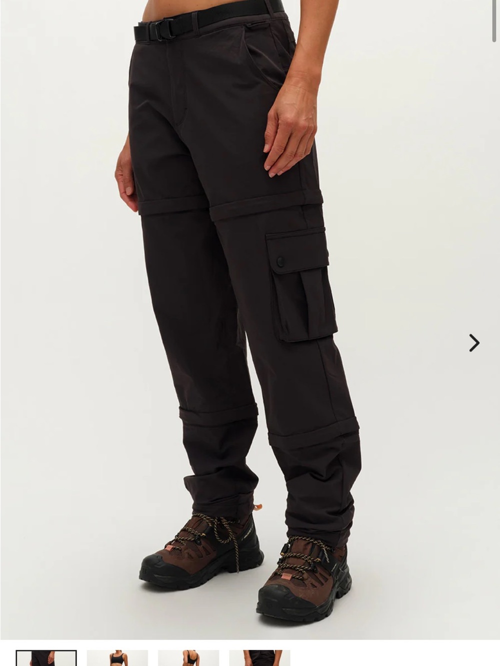 Outdoor Voices Black Women's Cargo Convertible Pants